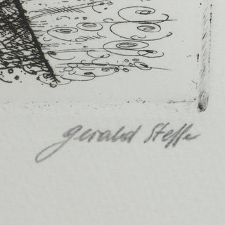GERALD STEFFE, "Libello / Stockholm 1976", etsning, signerad